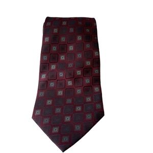 Paul Dione Bergundy Hand made 100% silk men’s Tie 4X 59 inches